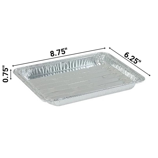 *WHOLESALE* Mini Broiler Disposable Aluminum Baking Pan: 500 Count Broiler Pans VeZee