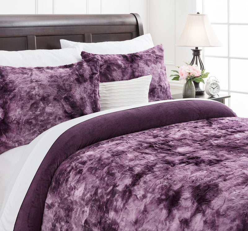 Load image into Gallery viewer, Wolf Faux Fur Duvet Cover Set Collective Chanasya
