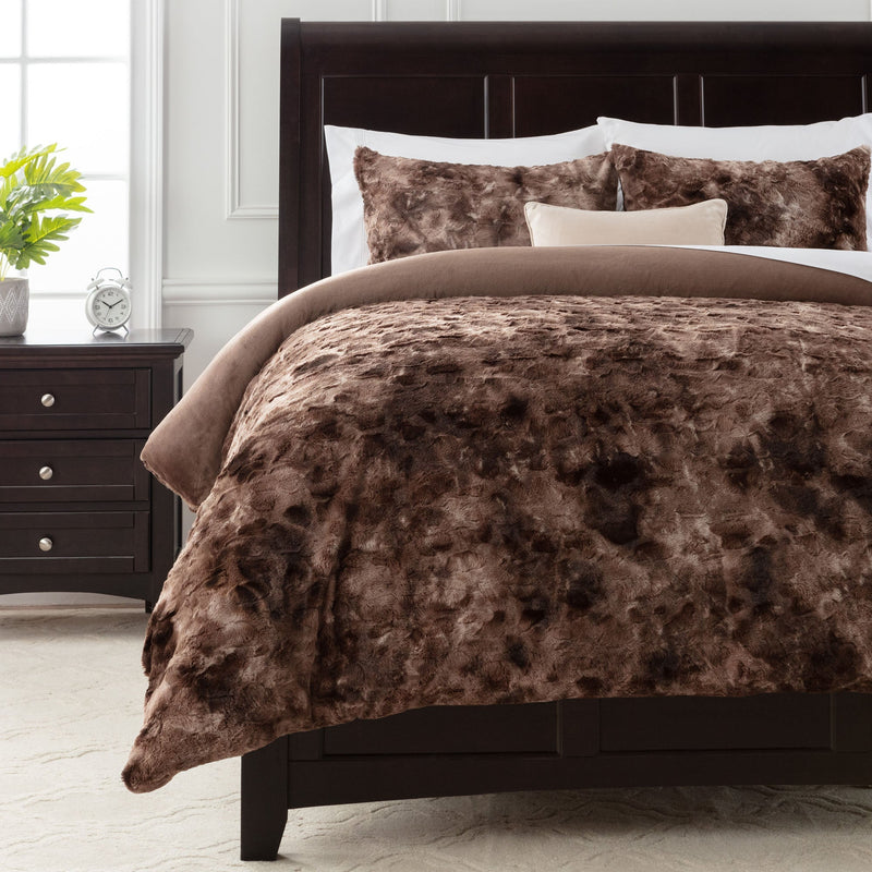 Load image into Gallery viewer, Wolf Faux Fur Duvet Cover Set Collective Chanasya
