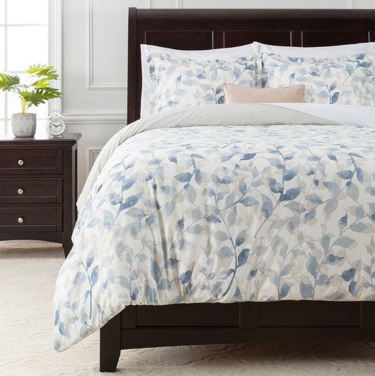 Layered Leaf Duvet Cover Set Collective Chanasya