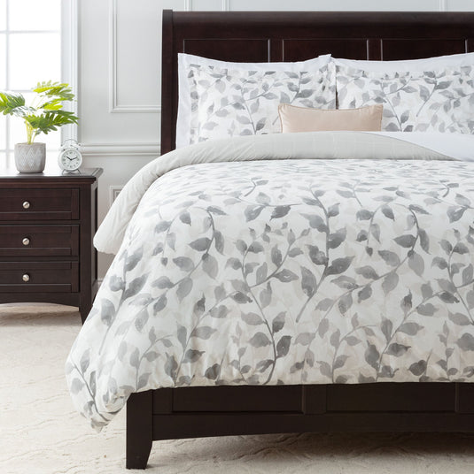 Layered Leaf Duvet Cover Set Collective Chanasya