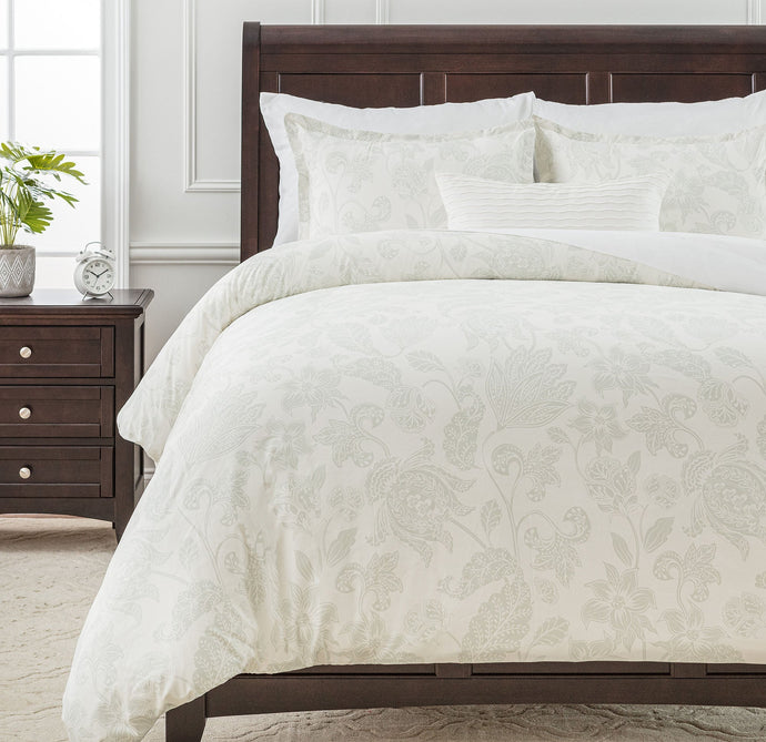 Paisley Sage Duvet Cover Set Collective Chanasya