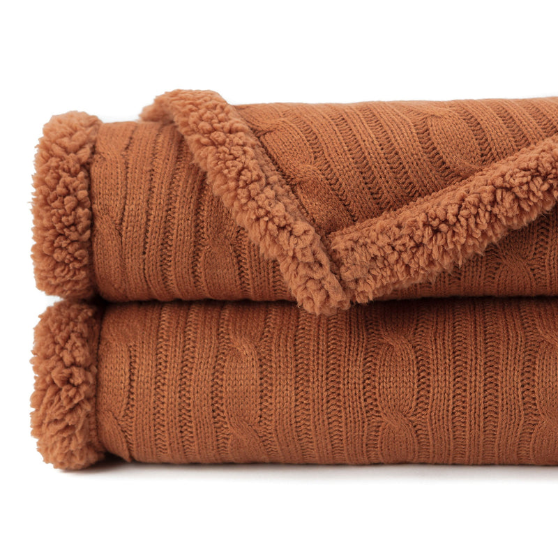 Load image into Gallery viewer, Cable Knit Throw Blanket Gift Chanasya
