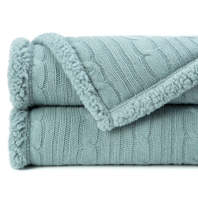 Load image into Gallery viewer, Cable Knit Throw Blanket Gift Chanasya
