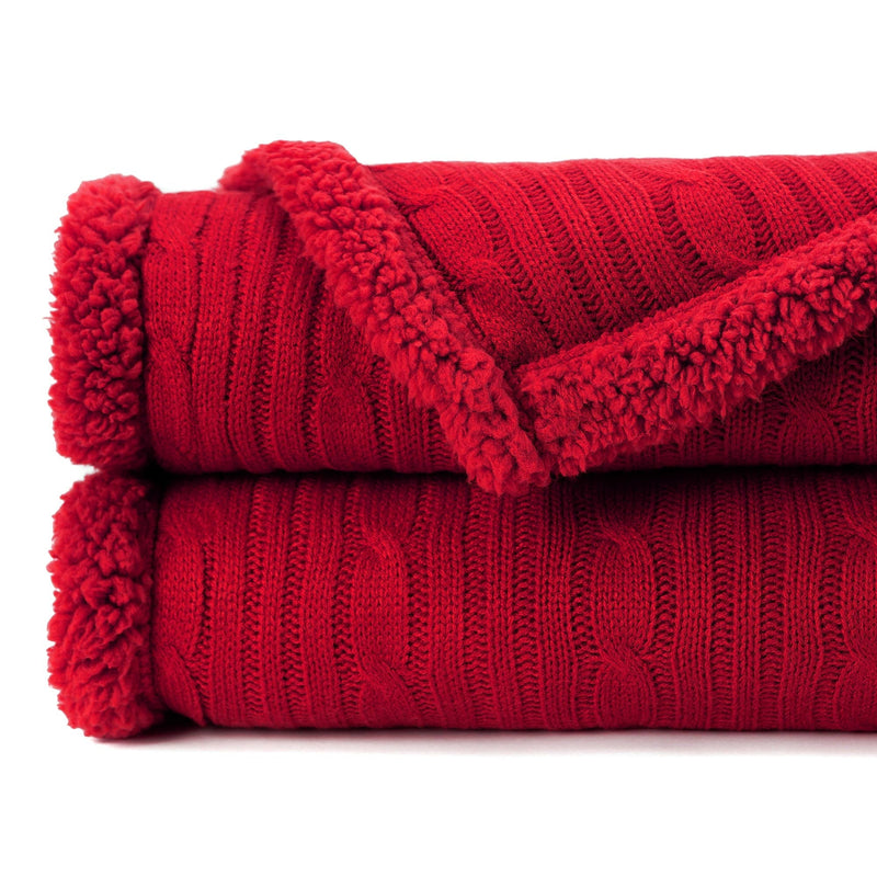 Load image into Gallery viewer, Cable Knit Throw Blanket Gift Chanasya
