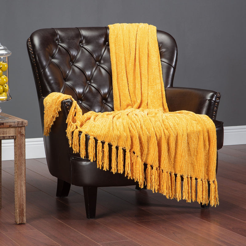 Load image into Gallery viewer, Cascade Chenille Throw Blanket Collective Chanasya
