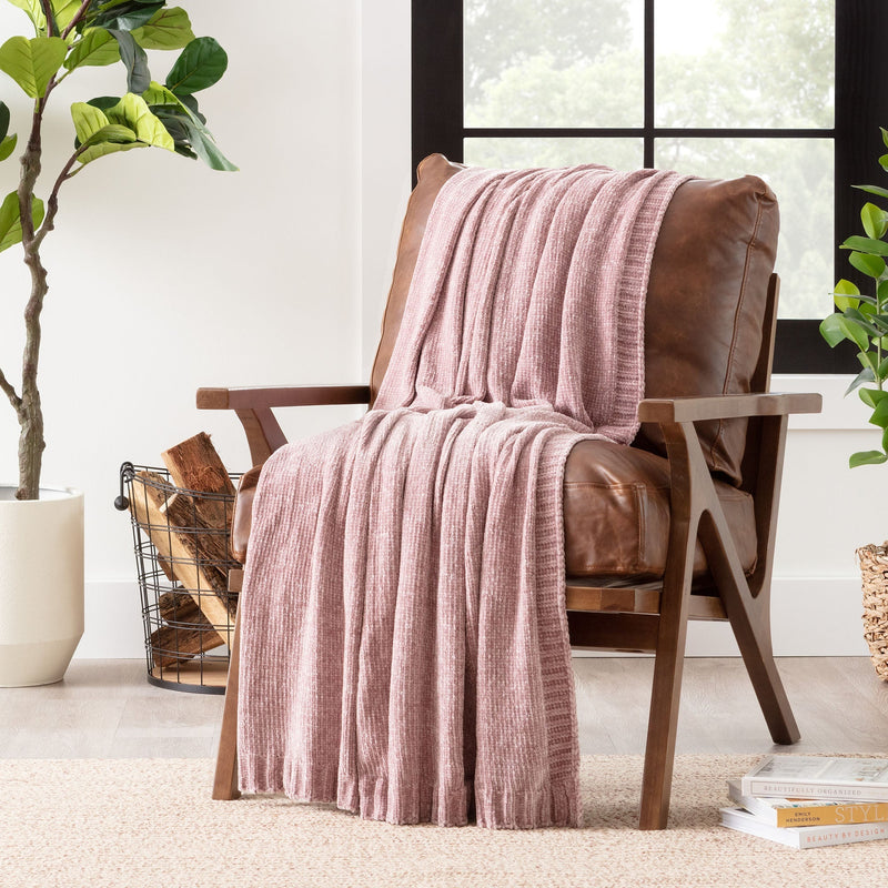 Load image into Gallery viewer, Chenille Luxe Border Throw Blanket Collective Chanasya
