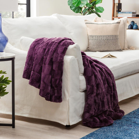 Deco Faux Fur Throw Blanket Collective Chanasya