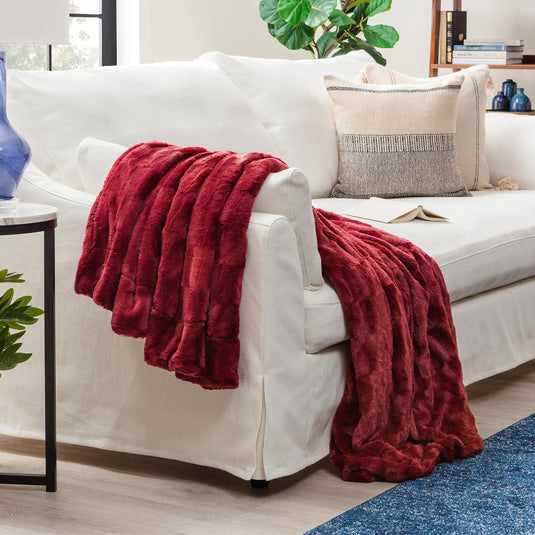 Deco Faux Fur Throw Blanket Collective Chanasya