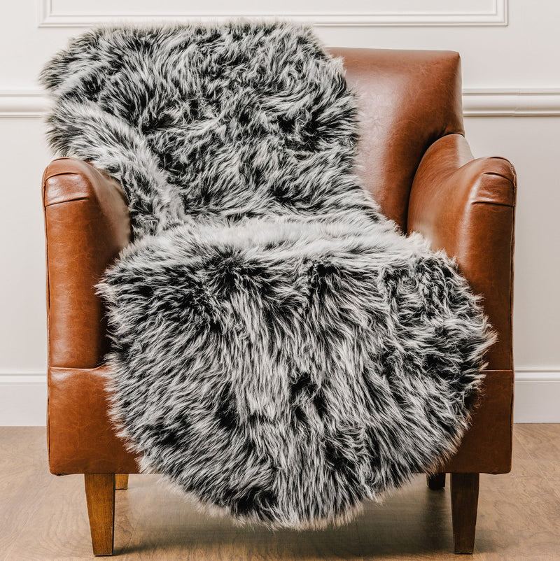 Load image into Gallery viewer, Two Tone Fur Rug Collective Chanasya
