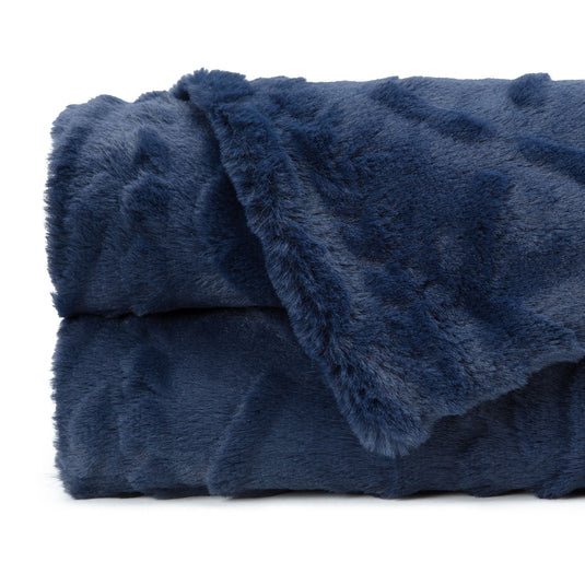 Trestle Faux Fur Throw Blanket Gift Chanasya