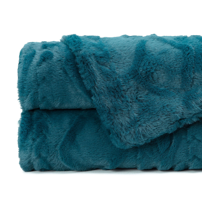 Load image into Gallery viewer, Trestle Faux Fur Throw Blanket Gift Chanasya
