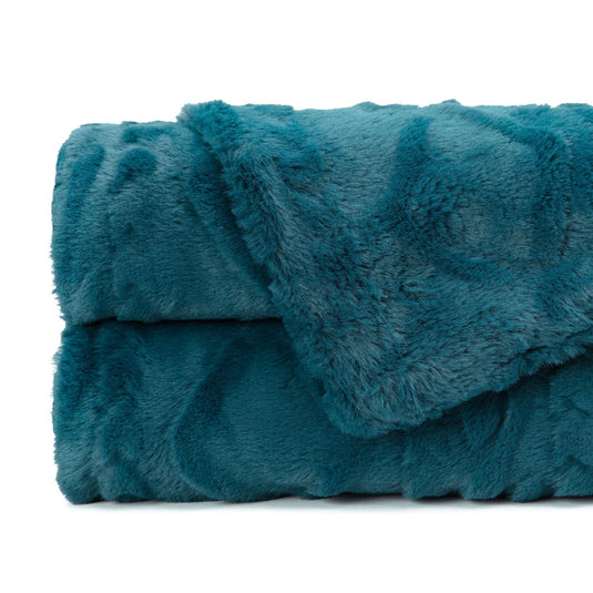 Trestle Faux Fur Throw Blanket Gift Chanasya