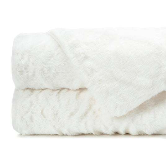 Trestle Faux Fur Throw Blanket Gift Chanasya