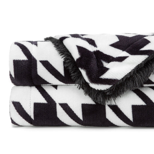 Houndstooth Throw Blanket Gift Chanasya