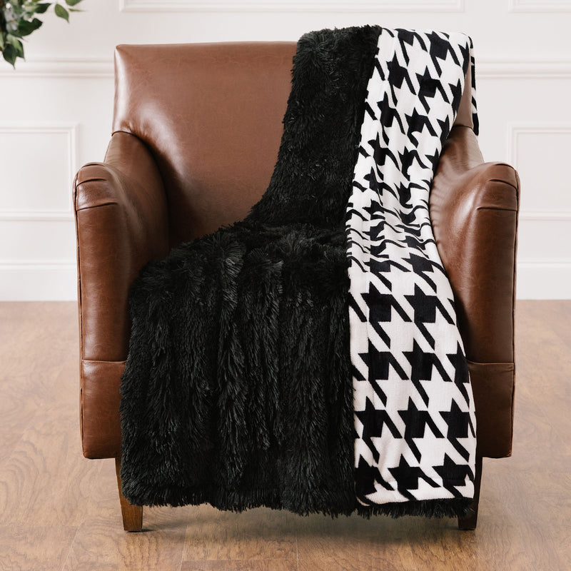 Load image into Gallery viewer, Houndstooth Throw Blanket Gift Chanasya
