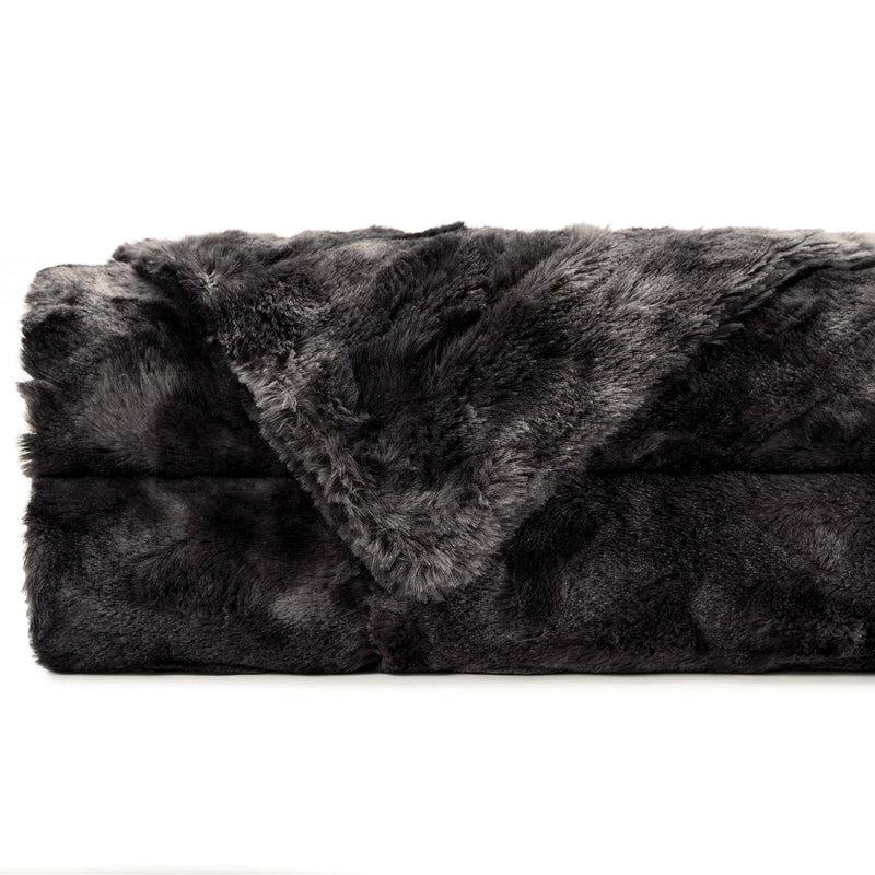 Load image into Gallery viewer, Double Sided Oversized Wolf Faux Fur Throw Blanket Gift Chanasya
