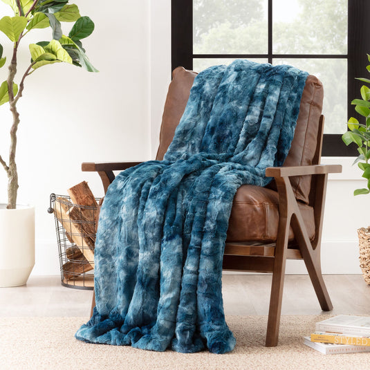 Wolf Faux Fur Throw Blanket