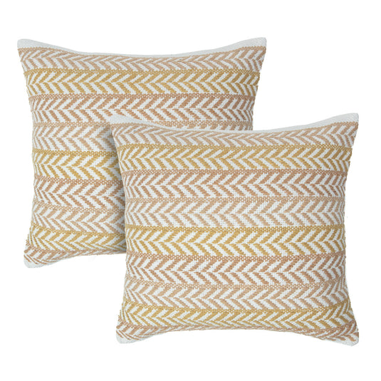 Arrow Cotton Throw Pillow Covers Collection Chanasya