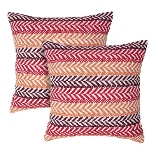 Arrow Cotton Throw Pillow Covers Collection Chanasya