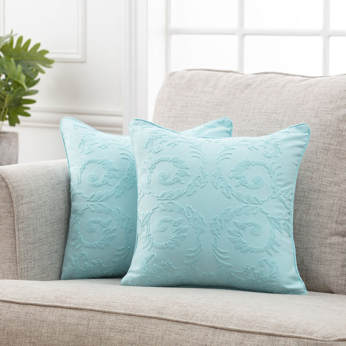 Petunia Embroidered Throw Pillow Covers Collection Chanasya