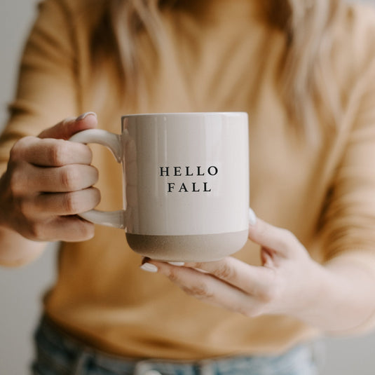 Hello Fall 14oz. Stoneware Coffee Mug Collective Sweet Water Decor