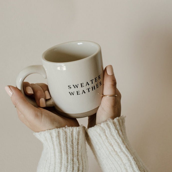 Sweater Weather Stoneware Coffee Mug Collective Sweet Water Decor