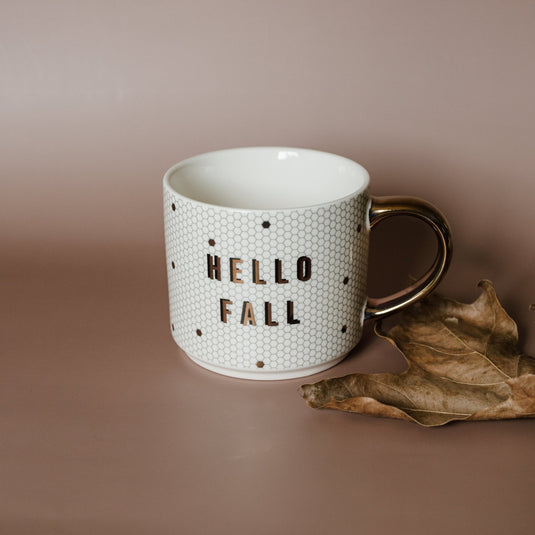 Hello Fall 17oz. Tile Coffee Mug Collective Sweet Water Decor