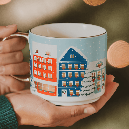 Christmas Village 17oz. Coffee Mug Gift Sweet Water Decor