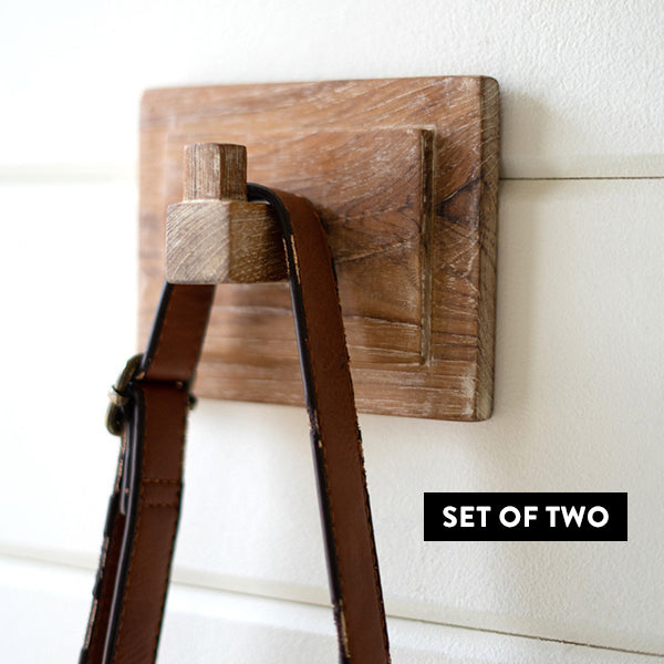 Load image into Gallery viewer, Reclaimed Wooden Wall Hooks, Set of 2 | Pick Your Style Whats trending KAL
