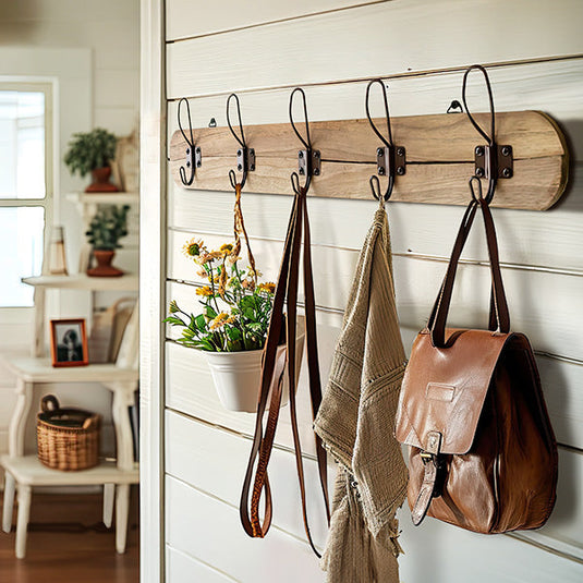 Recycled Wood Rustic Coat Rack General KAL