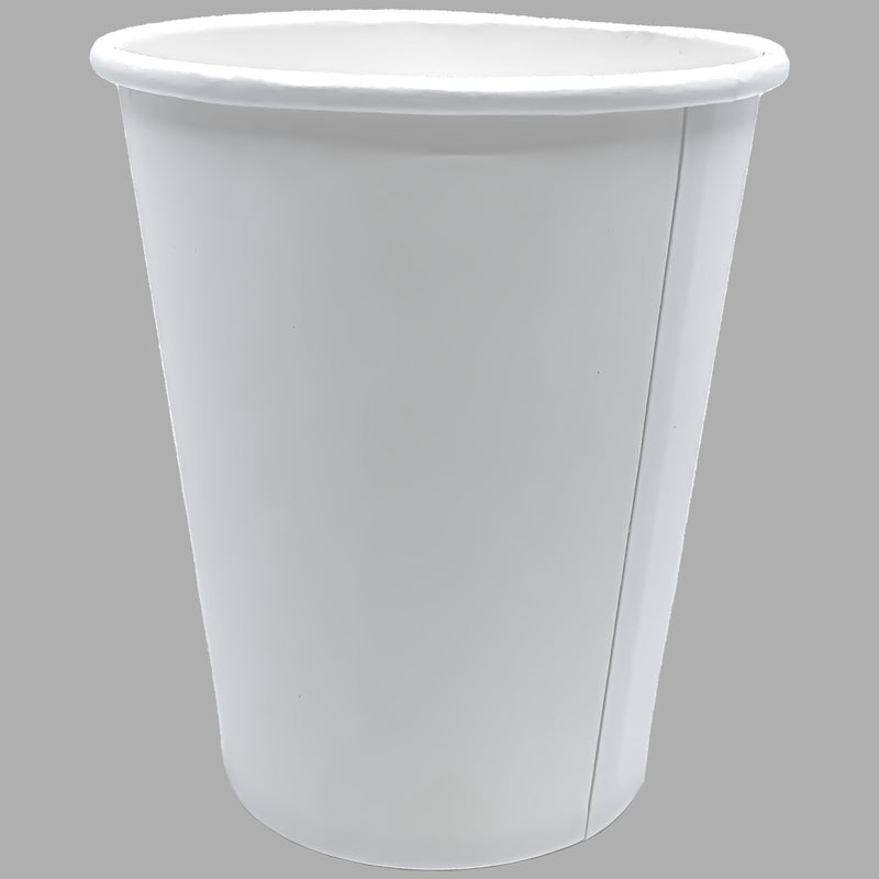 Load image into Gallery viewer, *WHOLESALE* 8 oz. - Disposable - White - Hot/Cold Poly Papers Cups | 1000 ct. Paper Cups VeZee
