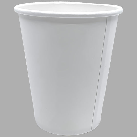 *WHOLESALE* 8 oz. - Disposable - White - Hot/Cold Poly Papers Cups | 1000 ct. Paper Cups VeZee