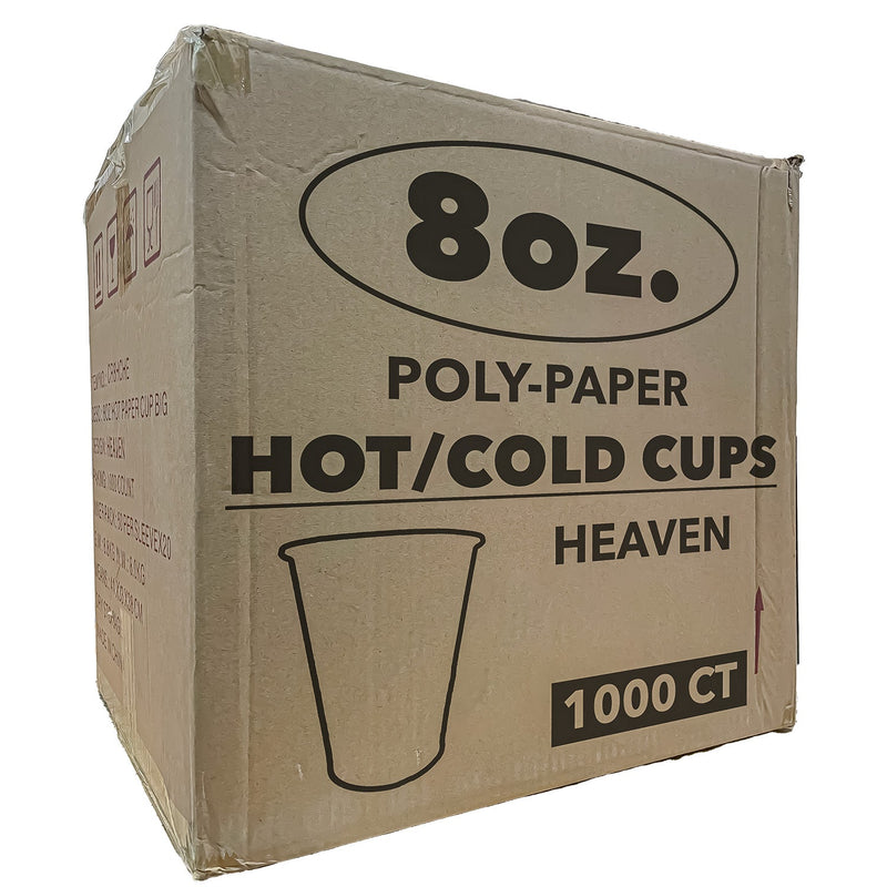 Load image into Gallery viewer, *WHOLESALE* 8 oz. - Disposable - Heaven - Hot/Cold Cups| 1000ct. Paper Cups VeZee
