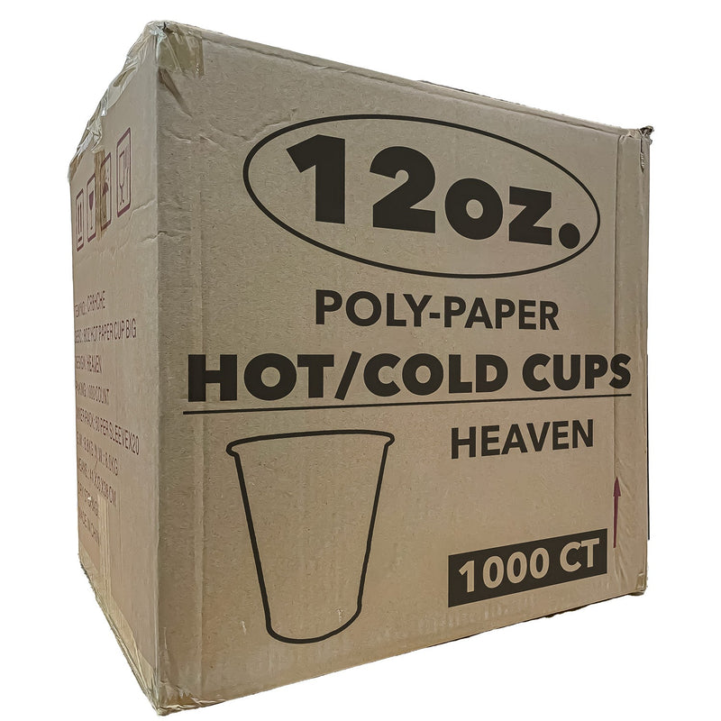 Load image into Gallery viewer, *WHOLESALE* 12 oz. - Disposable - Heaven - Hot/Cold Cups | 1000 ct. Paper Cups VeZee
