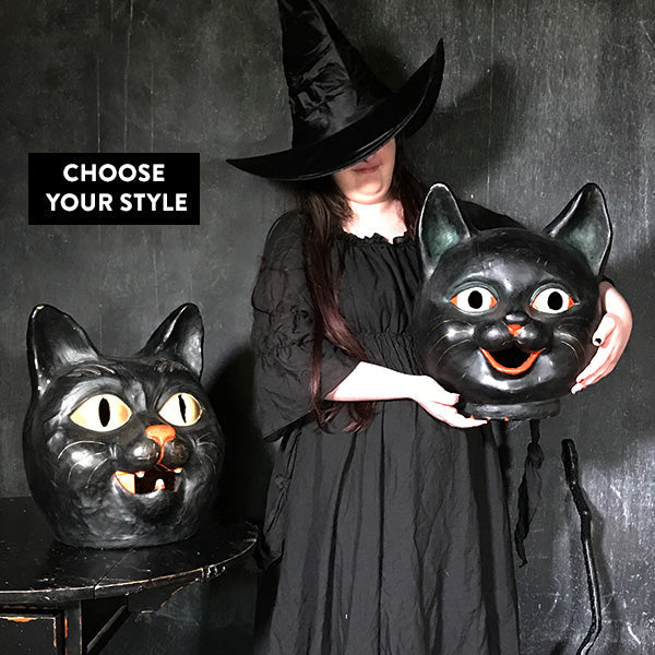 Vintage Inspired Cat Jack-o-lantern, Choose Your Style General ABH