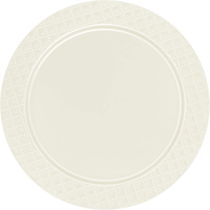 Charger Diamond Design Plates Cream 13