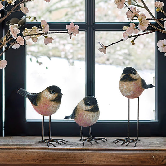 Tall Chickadee Bird Decor, Set of 3 Whats trending TP