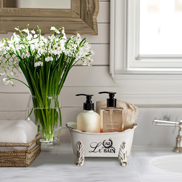 French Inspired Clawfoot Tub Bathroom Caddy CT