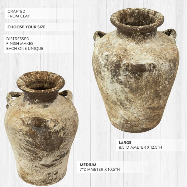 Load image into Gallery viewer, Rustic Clay Vase, Choose Your Size Whats trending CIMA
