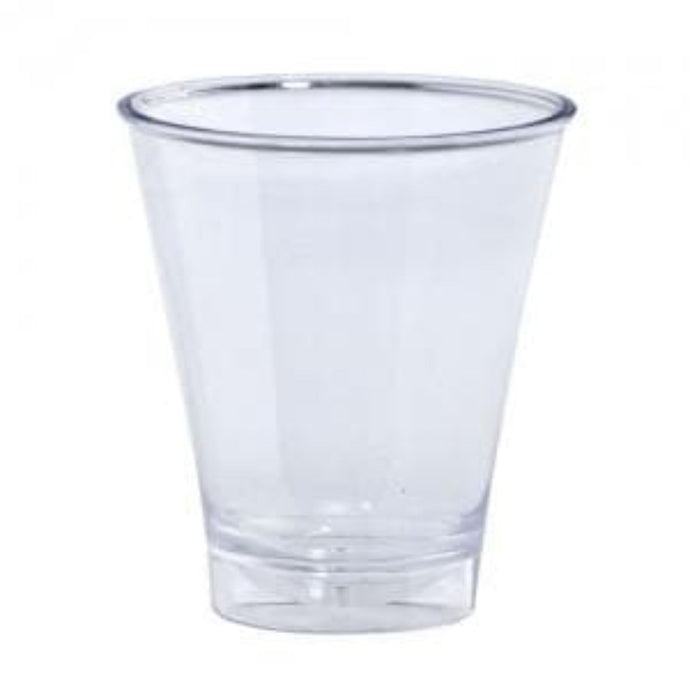 Clear XTRA HEAVY WEIGHT Plastic Double Shot Cup 5 oz Cups Lillian