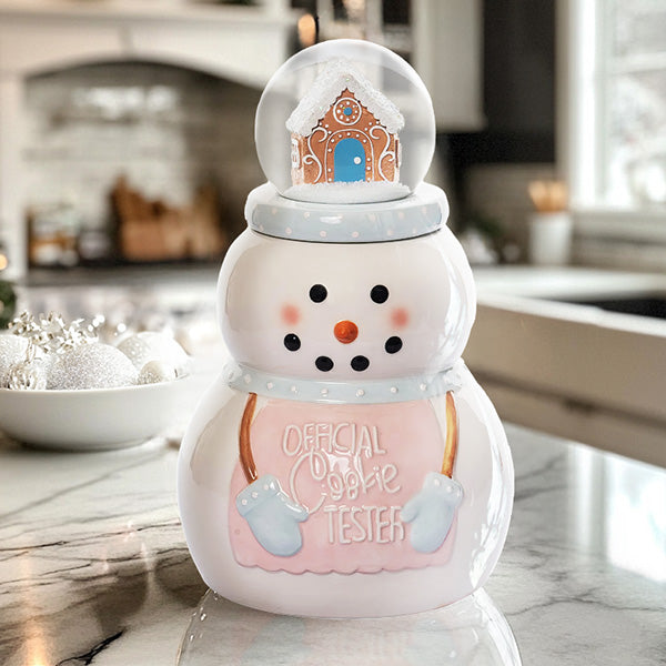 Official Cookie Tester Cookie Jar with Snow Globe General TP