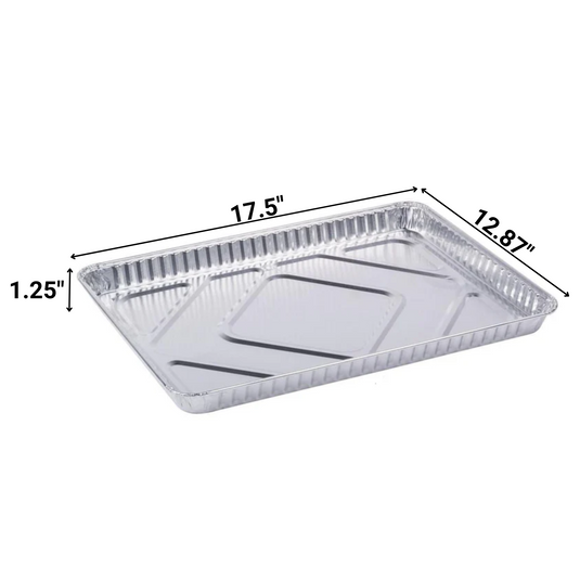 *WHOLESALE* Disposable Aluminum Half (1/2) Size Cookie Sheet 100 Ct/ Case Cookie Sheets VeZee