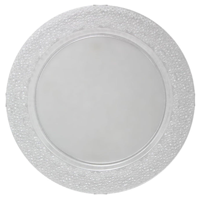 Charger Hammered Design Plates Clear 13