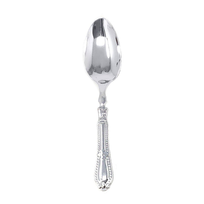 99¢ Luxury Baroque Collection Silver Tee Spoons 12 count Tablesettings Decorline