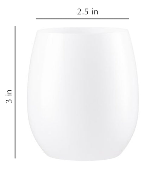 Stemless Plastic Wine Goblet 12oz White Wine Goblets Decorline