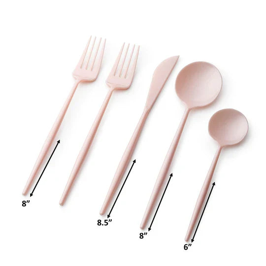 Load image into Gallery viewer, Noble Collection Pearl Pink Flatware Set Tablesettings Decorline
