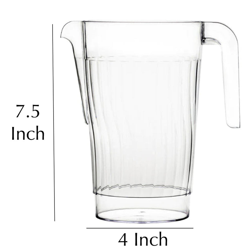 Load image into Gallery viewer, Clear Plastic Pitcher With Handle 48oz Decorline
