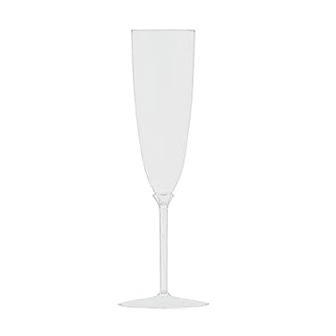 White Plastic Champagne Cup 6oz Decorline