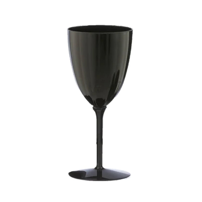 Load image into Gallery viewer, Black Plastic Wine Goblet 7oz Wine Goblets Decorline
